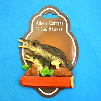 POLYRESIN MAGNET CROCODILE